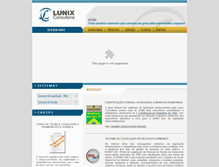 Tablet Screenshot of lunix.com.br